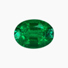 0.93 Carat Vivid Green Emerald Loose Gemstone, Oval Shape 7.1 x 5.2 mm Size