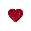 0.69 Carat Red Ruby Gem, Heart 5.2 x 5.8 mm - $1,484