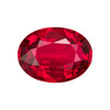1.66 Carat Crystal Vivid Red Gem in Ruby Oval Shape, 8.63 x 6.42 x 3.16 mm