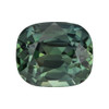 4.04 Carat Vivid Green Sapphire Loose Gemstone, Cushion Shape 9 x 7.7 mm Size