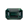 1.82 Carat Vivid Green Sapphire Loose Gemstone, Emerald Cut Shape 7.7 x 5.1 mm Size