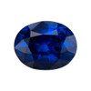 2.54 Carat Vivid Blue Sapphire Loose Gemstone, Oval Shape 8.8 x 6.9 mm Size