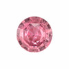 1.08 Carat Vivid Padparadscha Sapphire Gem in Round Shape, 6.3 x 6.3 mm