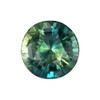 2.08 Carat Blue Green Sapphire Gem, Round Cut, 7.2 mm | Unheated $2773