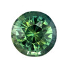 3.08 Carat Vivid Green Sapphire Loose Gemstone, Round Shape 8.4 x 8.4 mm Size
