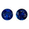 3.41 Carat Vivid Carat Matching Royal Blue Sapphires, Rounds, 6.8 mm  | Natural Luxury Gemstone, Hand Selected – $10486