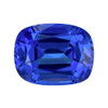 2.93 Carat Vivid Blue Purple Tanzanite Loose Gemstone, Cushion Shape 9.4 x 7.3 mm Size