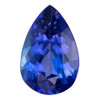 3.11 Carat Vivid Blue Purple Tanzanite Loose Gemstone, Pear Shape 12.1 x 8 mm Size