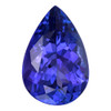 2.97 Carat Vivid Blue Purple Tanzanite Loose Gemstone, Pear Shape 11.8 x 7.9 mm Size