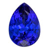 4.52 Carat Vivid Blue Purple Tanzanite Loose Gemstone, Pear Shape 12.3 x 8.9 mm Size