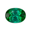 1.28 Carat Vivid Blue Green Tourmaline Loose Gemstone, Oval Shape 8 x 5.9 mm Size