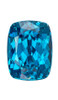 3.80 Carat Blue Zircon Gem, Cushion 9 x 6.7 mm - $1,308