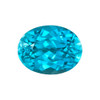 2.10 Carat Vivid Blue Zircon Loose Gemstone, Oval Shape 8 x 6.2 mm Size