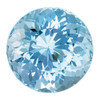 Rare Size Round 5.86 Carat RIch Blue Aquamarine Stone, 11.4 mm
