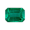 1.84 Carat Vivid Green Emerald Loose Gemstone, Octagon Shape, 8.1 x 5.9 mm Size