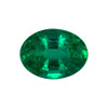 1.19 Carat Vivid Green Emerald Loose Gemstone, Oval Shape 8.01 x 5.93 x 4.23 mm Size
