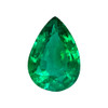 1.09 Carat Vivid Green Emerald Loose Gemstone, Pear Shape 8.8 x 6.2 mm Size