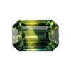 2.04 Carat Green Yellow Sapphire Loose Gemstone, Octagon Cut Shape 8.2 x 5.5 mm Size