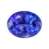 2.19 Carat Vivid Blue Purple Tanzanite Loose Gemstone, Oval Shape 9.1 x 7.2 mm Size