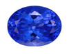2.23 Carat Vivid Blue Purple Tanzanite Loose Gemstone, Oval Shape 9 x 7 mm Size