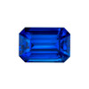 1.20 Carat Vivid Blue Sapphire Loose Gemstone, Octagon Cut Shape 6.8 x 4.6 mm Size