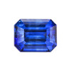 2.11 Carat Vivid Blue Sapphire Loose Gemstone, Octagon Cut, 7.7 x 6 mm Size