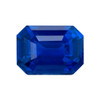 2.29 Carat Rich Royal Blue Sapphire Loose Gemstone, Emerald Cut Shape 8.3 x 6.2 mm Size