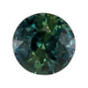 4.13 Carat Blue Carat Green Sapphire Gem, Round Cut, 9.1 mm | Unheated $7814