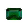 Vivid 0.99 Carat Rich Green Emerald Gem, Octagon Cut, 7.1 x 5.1 mm