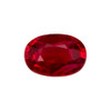 0.88 Carat Red Ruby Gem, Oval 6.9 x 4.7 mm - $2,649