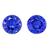 1.80 Carat Matching Vivid Blue Purple Tanzanites, Rounds, 6.1 mm | Natural Luxury Gemstone, Hand Selected – $1394