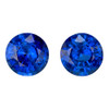 3.46 Carat Matching Royal Blue Sapphires, Rounds, 7.15 mm | Natural Luxury Gemstone, Hand Selected – $11207