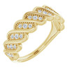 14 Karat Yellow Gold 0.25 Carat Diamond Stackable Ring