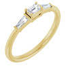 14K Yellow 1/4 CTW Natural Diamond Stackable Ring