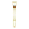 14K Yellow .05 Natural Diamond Engravable Ring