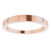 14K Rose .05 Natural Diamond Engravable Ring