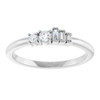 Platinum 1/8 CTW Natural Diamond Stackable Ring