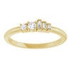 14K Yellow 1/8 CTW Natural Diamond Stackable Ring