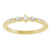 14K Yellow 1/8 CTW Natural Diamond Stackable Ring