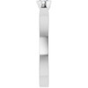 14K White 1/4 CT Natural Diamond Ring