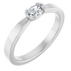 Platinum 1/4 CT Natural Diamond Ring