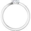 Platinum 1/4 CT Natural Diamond Ring