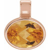 14K Rose Gold Citrine Cabochon Ring Fine Jewelry  $241