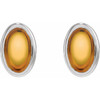 14 Karat White Gold Natural Citrine Earrings |$325