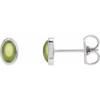 14 Karat White Gold Natural Peridot Earrings |$323