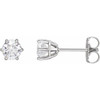 14K White 3/4 CTW Natural Diamond Stud Earrings