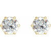14K Yellow 1 1/2 CTW Natural Diamond Stud Earrings