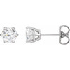 14K White 1 CTW Lab-Grown Diamond Earrings