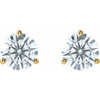 14K Yellow 3 CTW Lab-Grown Diamond Stud Earrings