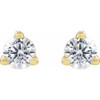 14K Yellow 1/6 CTW Lab-Grown Diamond Stud Earrings